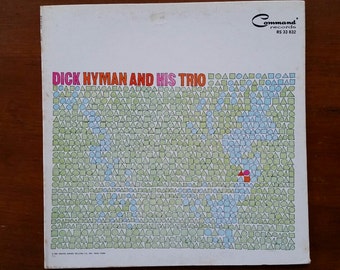 Vintage Jazz Dick Hyman Piano And His Trio Album LP 1961 Command Records 33 RPM LP Album
