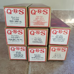 Vintage Pianola Rolls - Broadway, Mastertouch & QRS