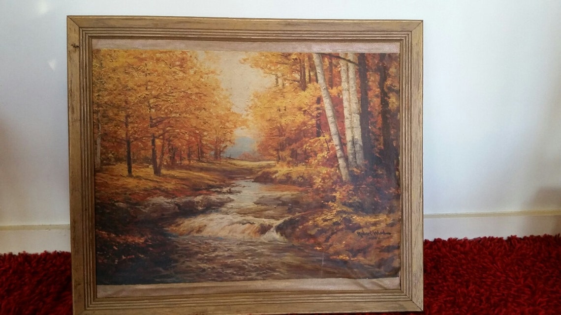 Vintage Robert Wood 1959 Autumn Leaves Woods | Etsy