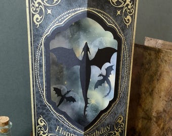 Pop Up Dragon Birthday Card 3-D