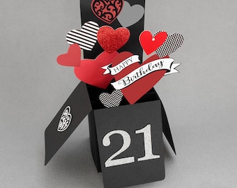 3D Tattoo Birthday Card | Goth Rockabilly Style, Any Age