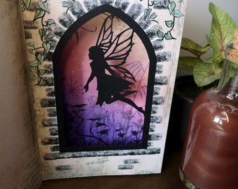 Pop Up Fairy Book Birthday Card 3D Fairytale Magic