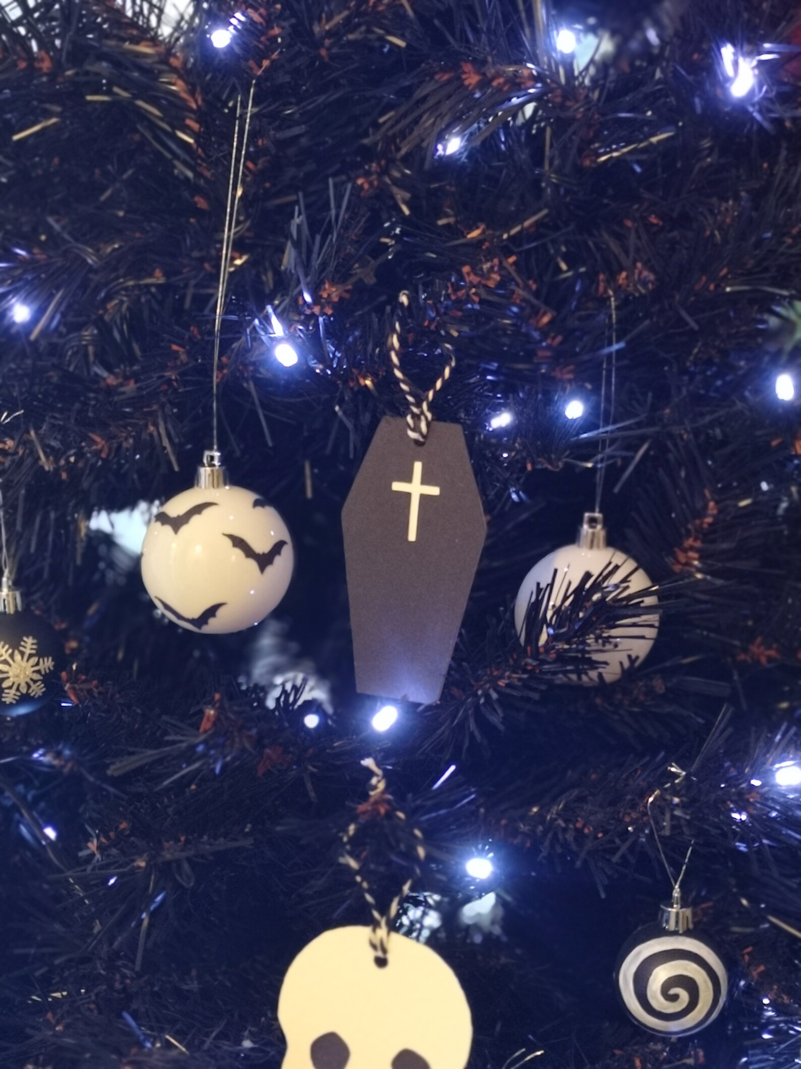 Gothic Christmas Tree Decorations Coffins Spooky Gothabilly - Etsy UK