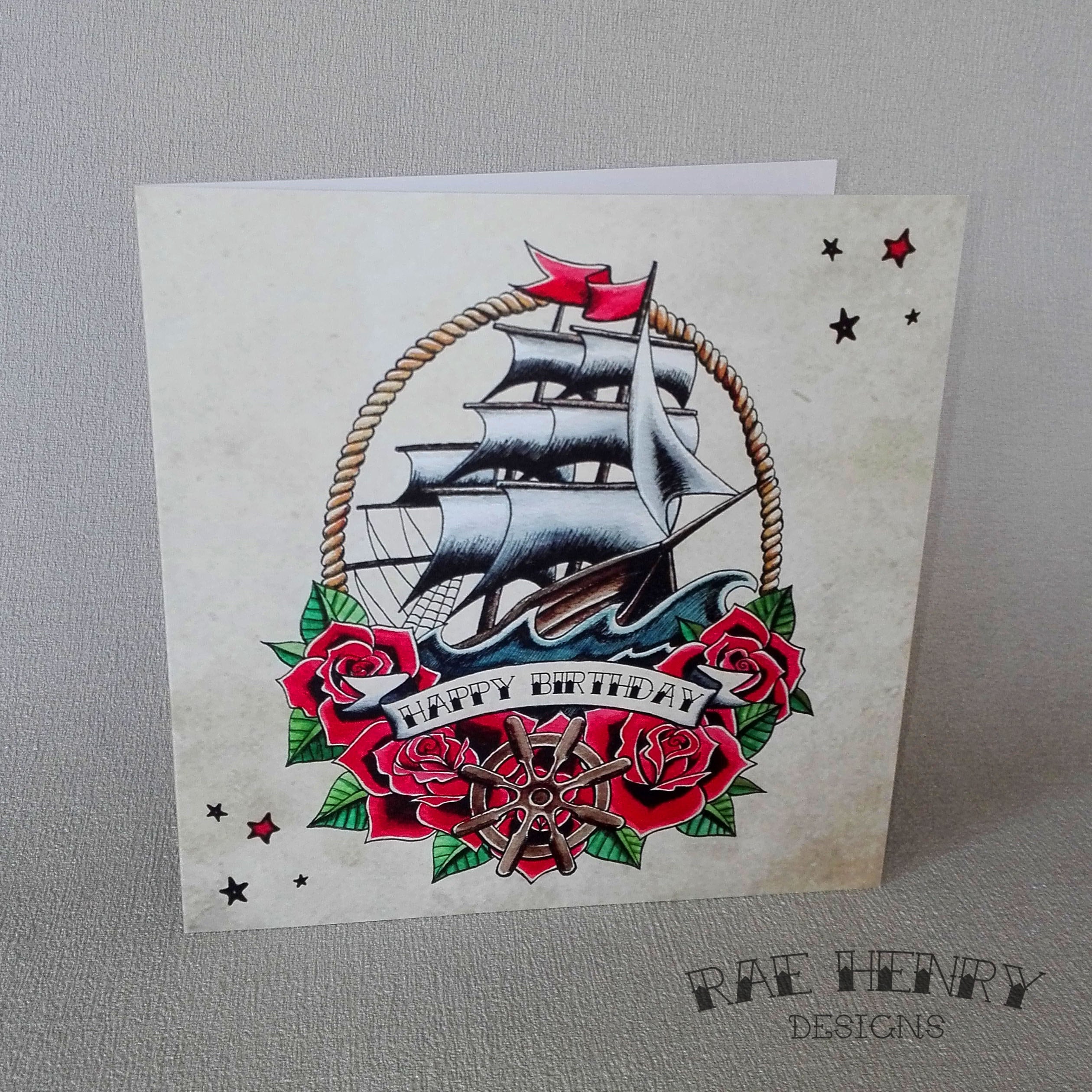 Sinking Ship Horseshoe Traditional Tattoo by KeelHauled Mi… | Flickr