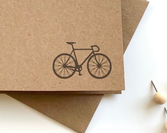 Bicycle Cards with Envelopes, Road Bike Notecards and Envelopes, Fundraiser Ride Thank You Notes with Bikes, Bike Thank You Cards