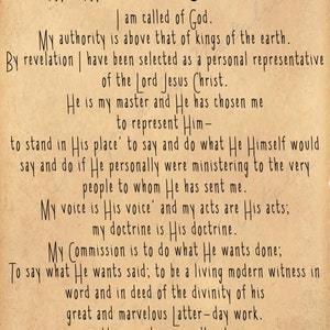 Missionary Commission Bruce McConkie Called God Represent Him Voice Quote LDS Mormon Instant Download Printable JPG Cute Missionary Ideas