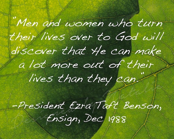 Missionary Quote LDS Ezra Benson God Make a Lot More of Their | Etsy