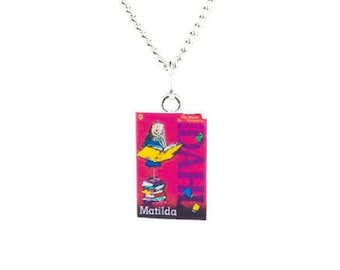 Matilda Book Novel Necklace Dahl