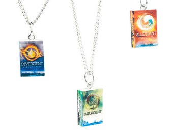 Divergent Inspired Trilogy Series Book Novel Necklace