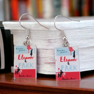 Eleanor and Park tiny Book earrings