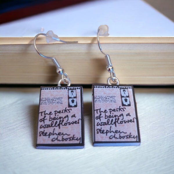 The perks of being a wallflower tiny Book earrings