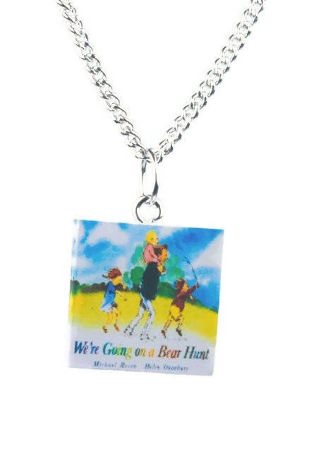 We're Going on a Bear Hunt Book Necklace - Etsy