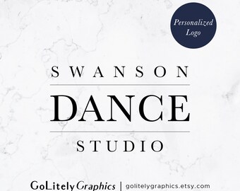 Gestapeltes Logo, Textlogo, klassisches Serifenlogo | Made For You Logo-Design | Vorgefertigtes personalisiertes Logo