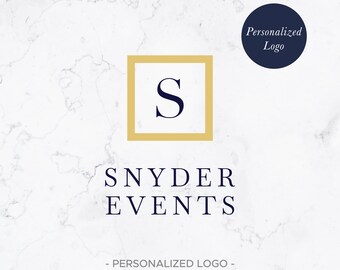 Modern Logo, Monogram Logo, Custom Monogram | Premade Logo Design | Premade Personalized Logo