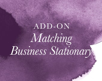 Passende Geschäftspapiere, Briefpapier, Umschläge | Add-On Anpassung | Logozusatz