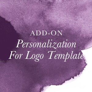 Logo Personalization | Add-On Customization | Logo Add-On