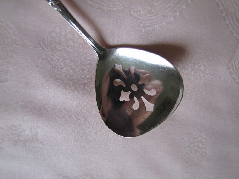 Vintage National Silver Co. KES Silver Plate Bon Bon Spoon With