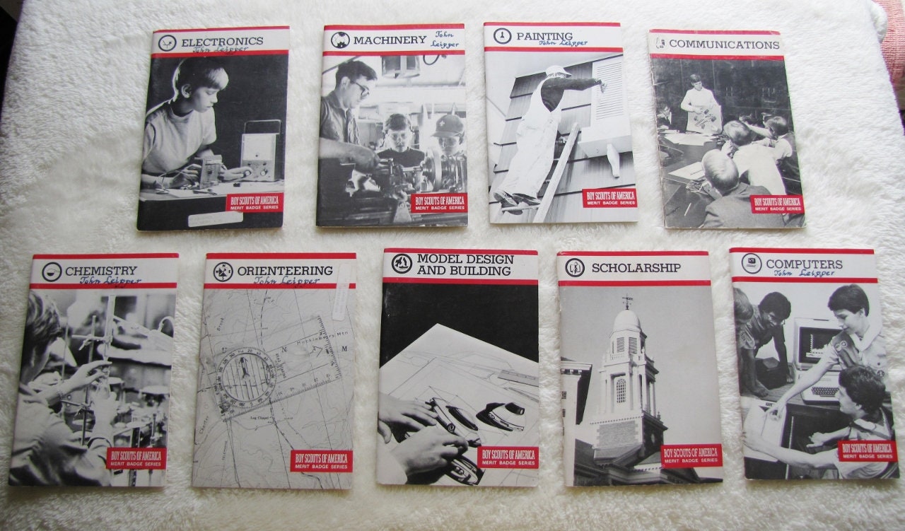 Merit Badge Books - Etsy