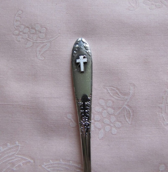 Vintage National Silver Co. KES Silver Plate Bon Bon Spoon With