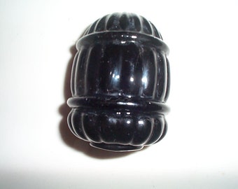 Vintage Bird feeder cup  Black amythyst glass bird seed cup  for bird cage