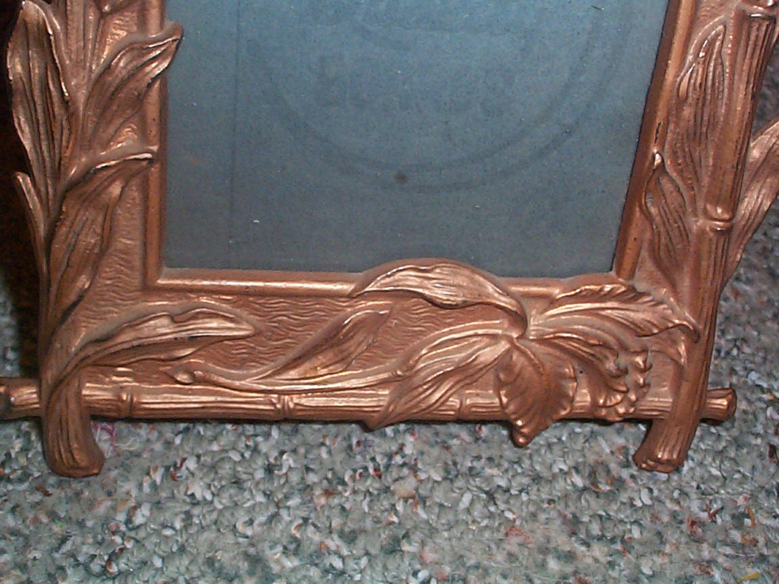 Vintage Art Nouveau cast iron picture frame Ornate easel back Etsy