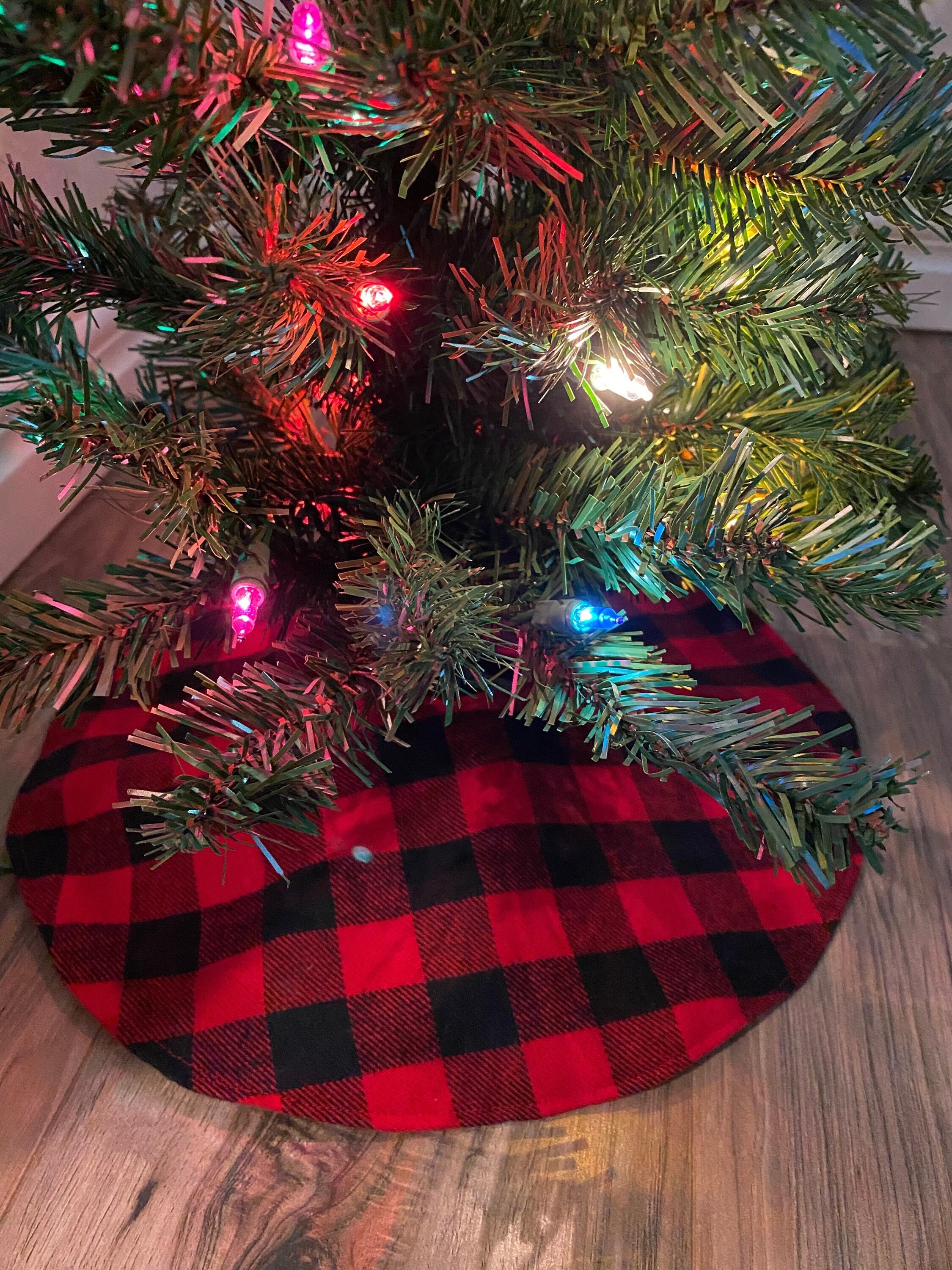 Christmas plaid cheap skirt 9mm