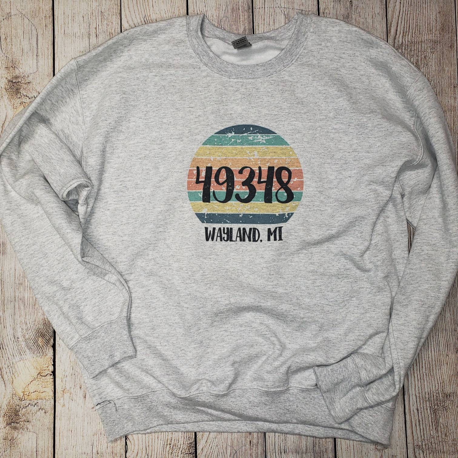 Hometown Zip Code Sweatshirt Etsy