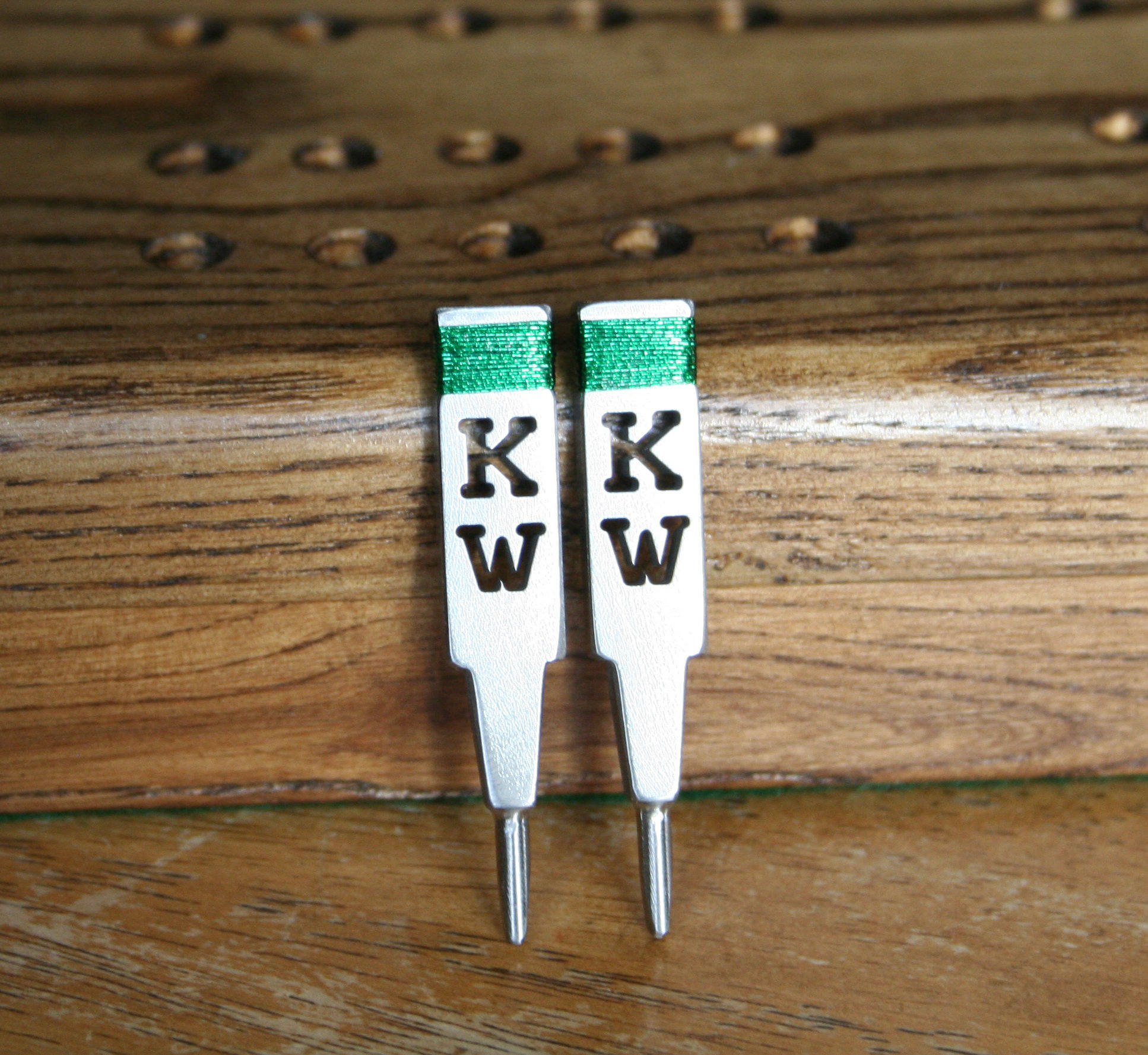 Custom Cribbage Pegs Stainless Steel Color Threaded Top Etsy