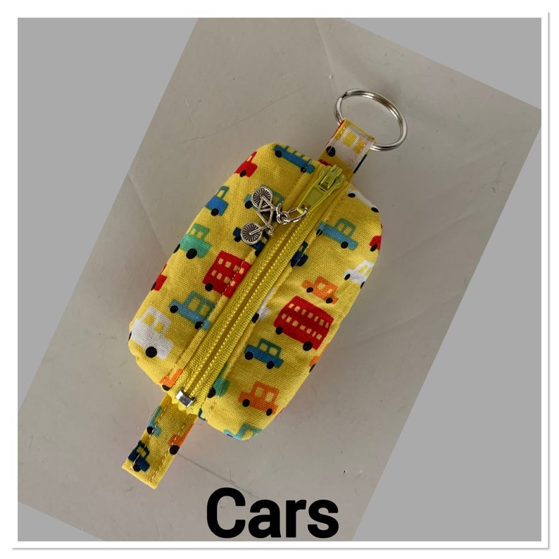 Tiny zipper keychain Bluetooth or earbud pouch with charm Etsy