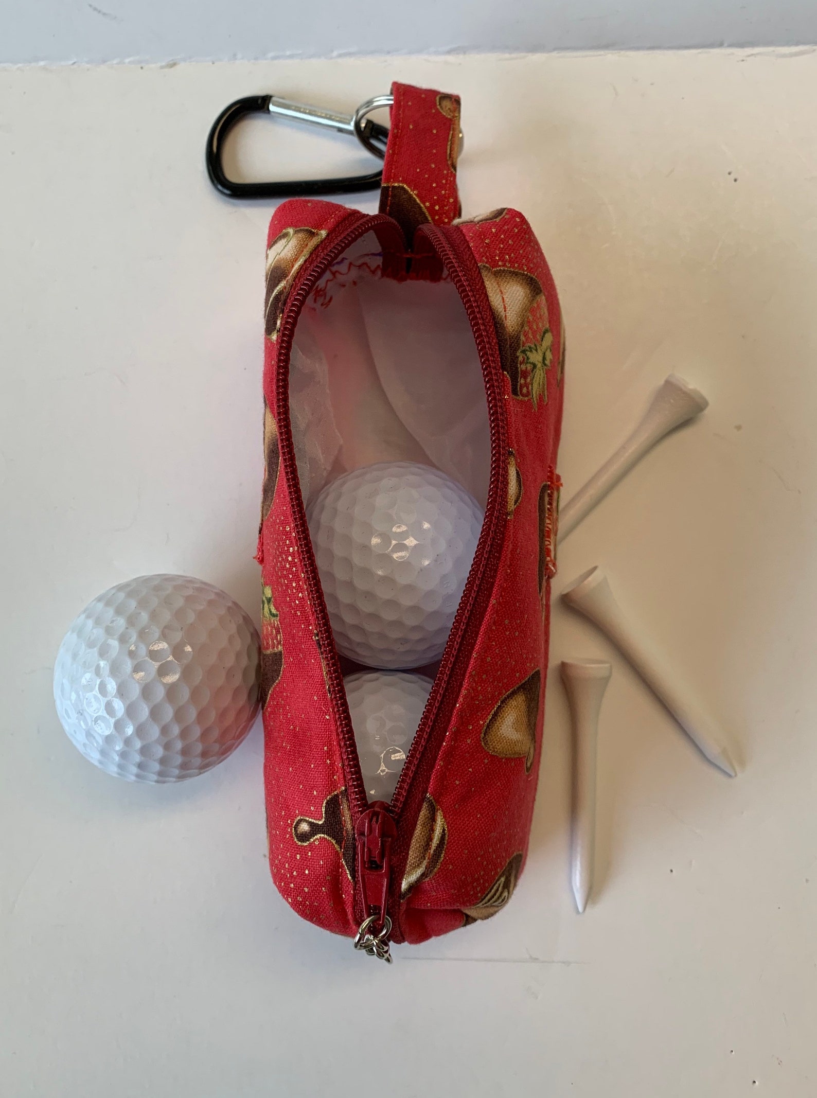 Golf Ball and Tee Caddy With Zipper Golf Bag for Belt Loop Etsy