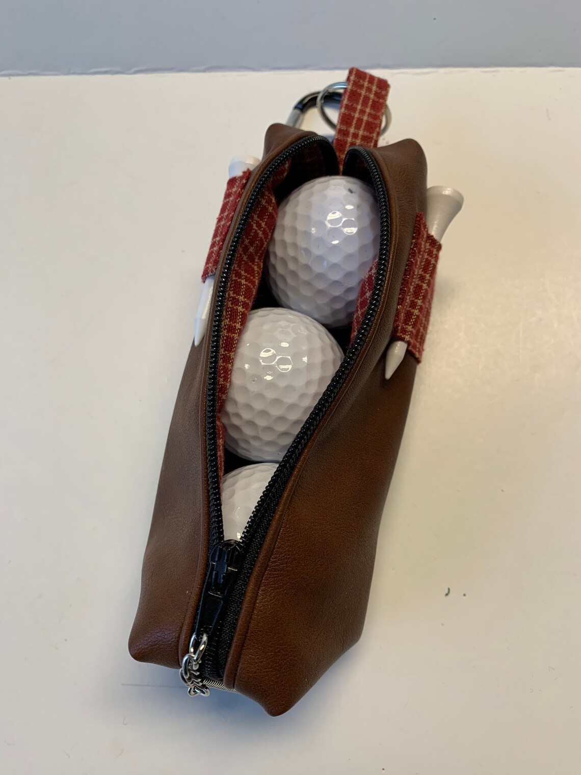 Golf balls and tees accessories zipper bag golf caddy mini Etsy