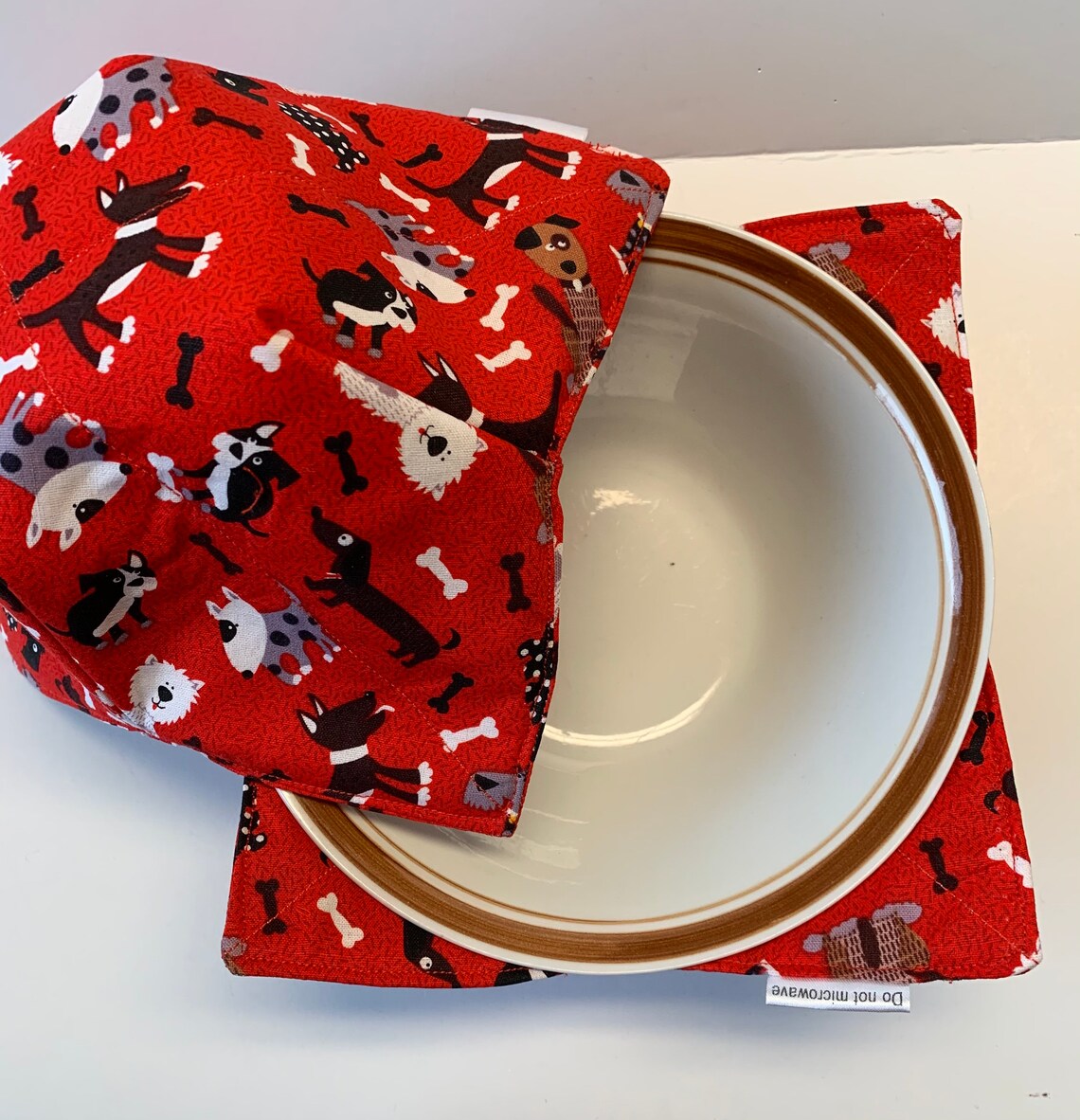 Bowl cozy bowl shaped hot pad 9x9 bowl cozy for hot chili Etsy