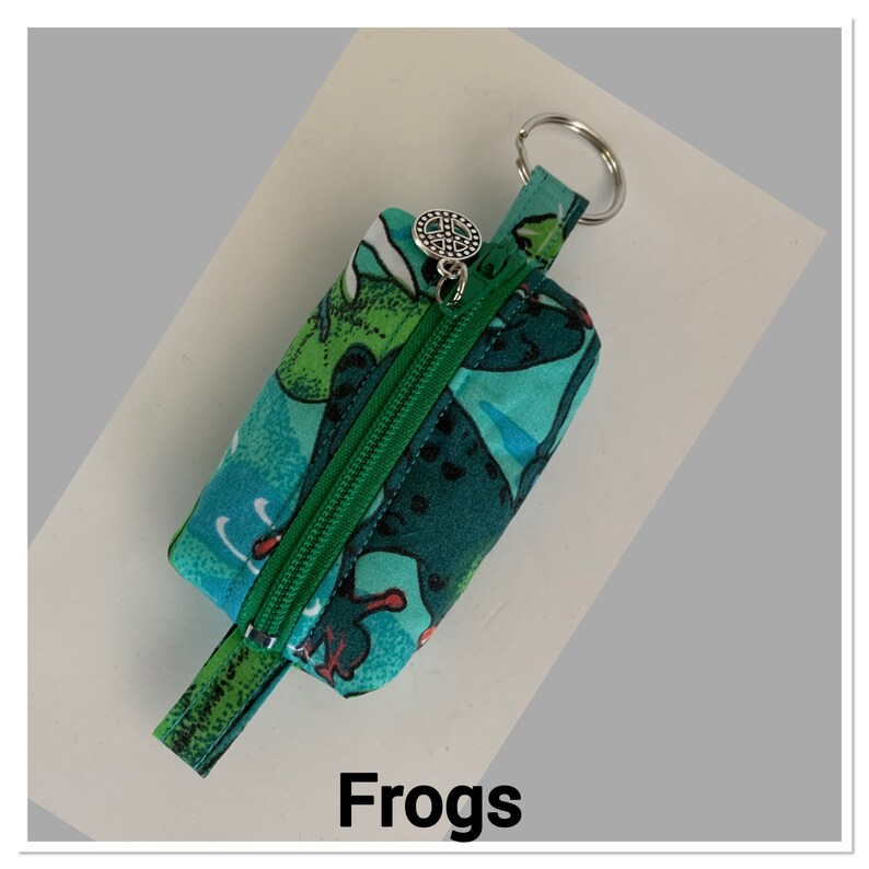 Tiny zipper keychain Bluetooth or earbud pouch with charm Etsy