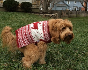 Tarjeta navideña divertida personalizada con perro haciendo caca n.° 2