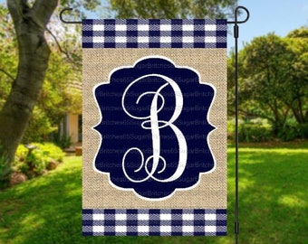 Personalized Garden Flag, Monogram Garden Flag, Garden Decor, Garden Flag Monogram, Welcome Garden Flag, Monogram Decor, Outdoor Flag