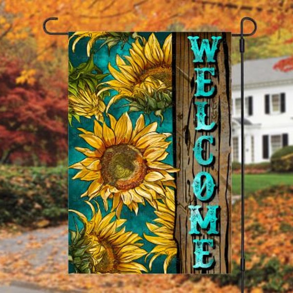 Fall Garden Flag Etsy