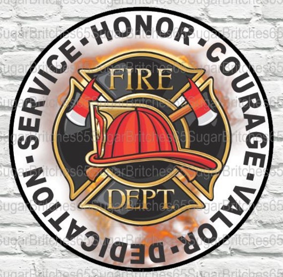 Firefighter Wreath Sign Firefighter Sign Firefighter Decor - Etsy