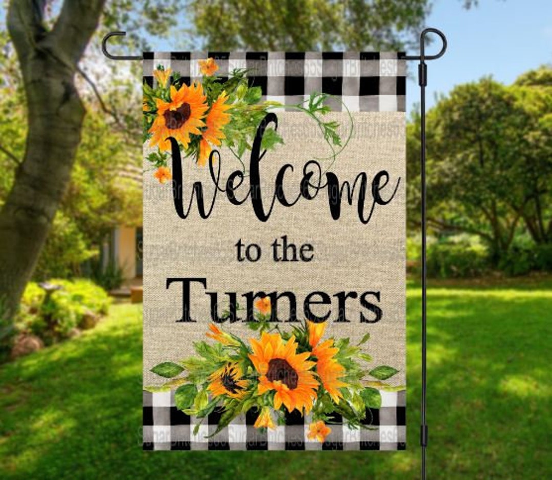 Personalized Garden Flag, Customized Garden Flag, Garden Decor, Garden
