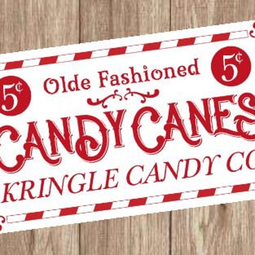 Christmas Wreath Sign With Candy Canes Candy Cane Decor Etsy