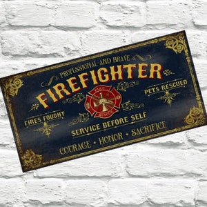 Firefighter Wreath Sign, Sign for Wreaths, Fire Department Wreath Sign, Maltese Cross Wreath Sign, Wreath Attachment, Wreath Sign