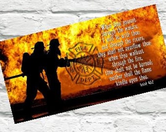 Firefighter Wreath Sign, Fire Department Sign, Fireman Wreath Sign, Sign for Wreaths Fire Department, Fireman's Prayer, Firefighter Prayer