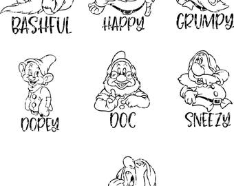 Os Sete Humores – Pacote de Personagens Inspirados em Anões | Download Digital