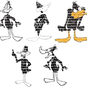 Daffy Duck Digital SVG | Cartoon Clipart for Cricut & Silhouette Projects