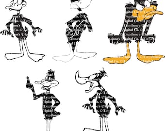 Daffy Duck Digital SVG | Cartoon Clipart for Cricut & Silhouette Projects