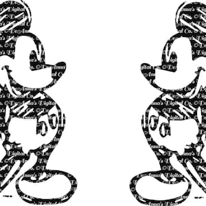 Mickey Drawing SVG Digital File