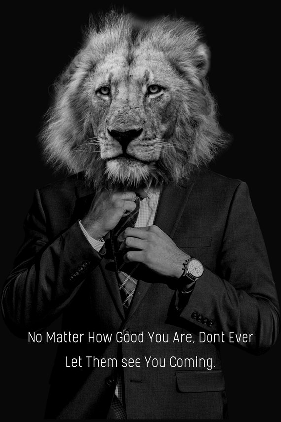 Business Motivation-lion Mentality - Etsy Business Motivation-lion Mentality - Etsy