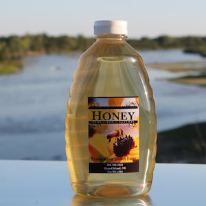Raw Honey Pure Natural Nebraska Honey One 3lb Jar