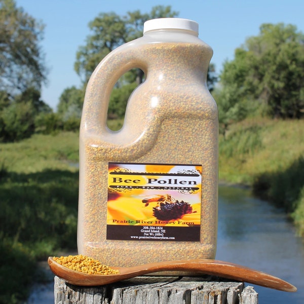 Fresh Bee Pollen Pure Raw Natural Nebraska Bee Pollen 1 Gallon 6lb Jug