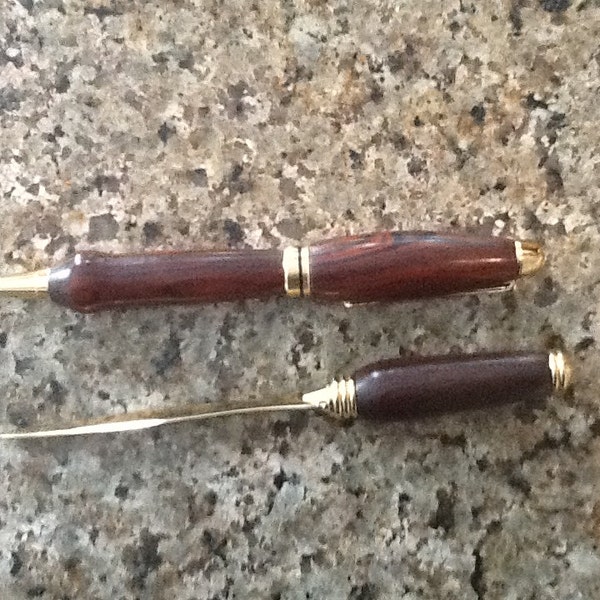 Cocobolo Pen and Letter Opener Set, perfect mans gift, business gift, office gift, architect gift, pen collector, cross refill, dad, mom