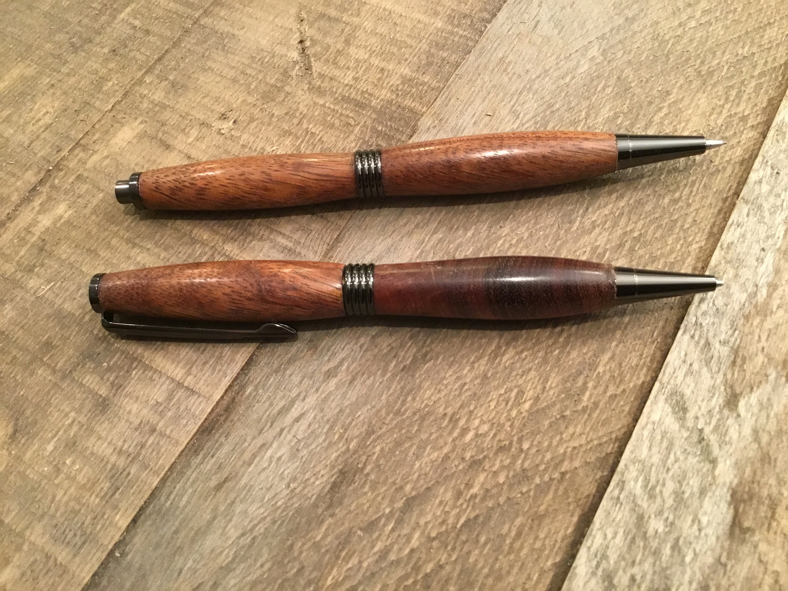 Hawaiian Koa Pen And Pencil Set Koa Desk Set Curly Koa Etsy